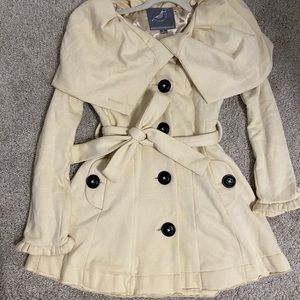 Cream fall coat